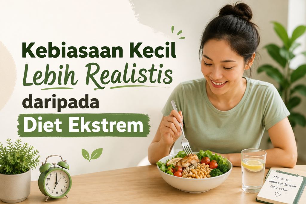 Kebiasaan Kecil Lebih Realistis daripada Diet Ekstrem